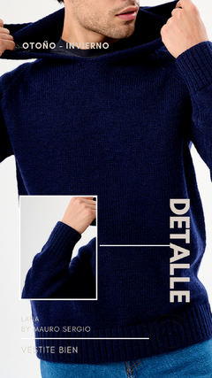 Sweater manga ranglan con capucha talles S al XL - comprar online
