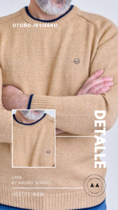 Sweater lana cuello redondo hombre (talles S al XXL) en internet