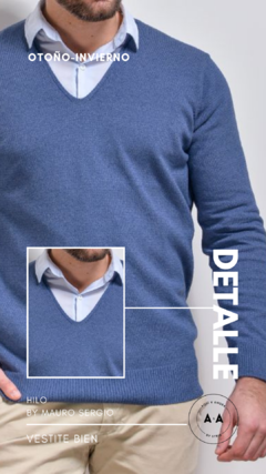 Sweater hilo hombre varios modelos (talles S al XXL) - tienda online