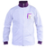 Campera de cuello alto blanca (frisa deportiva)