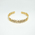 Pulseira Bracelete Banhado a Ouro 18K Desenhado Fios e Ondas - comprar online