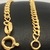 Pulseira Grumet Dupla 3mm 20cm (Fecho Boia) (Banhada a Ouro 18k) - comprar online