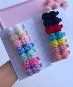 Hair clip pompom