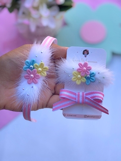 Tiara ou Hair clip pelinhos