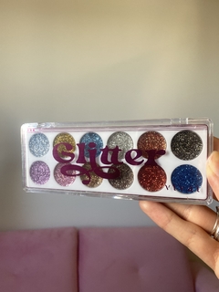 Paleta de glitter na internet