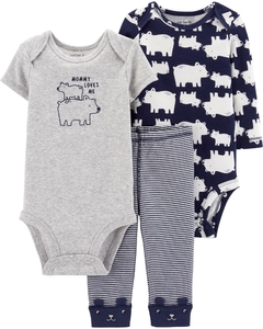 Conjunto de Inverno Carter's 3 Peças Urso Polar