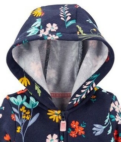 Macacão Carter's em Fleece com Capuz Floral - comprar online