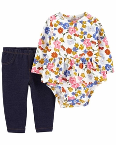 Conjunto de Inverno 2 Peças Carter's Floral