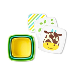 Conjunto 3 Potes Porta Snack Skip Hop Girafa