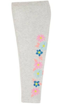 Calça Legging Capri Carter’s Cinza Flores - comprar online