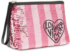 Necessaire Victoria's Secret Paetês Rosa Love na internet