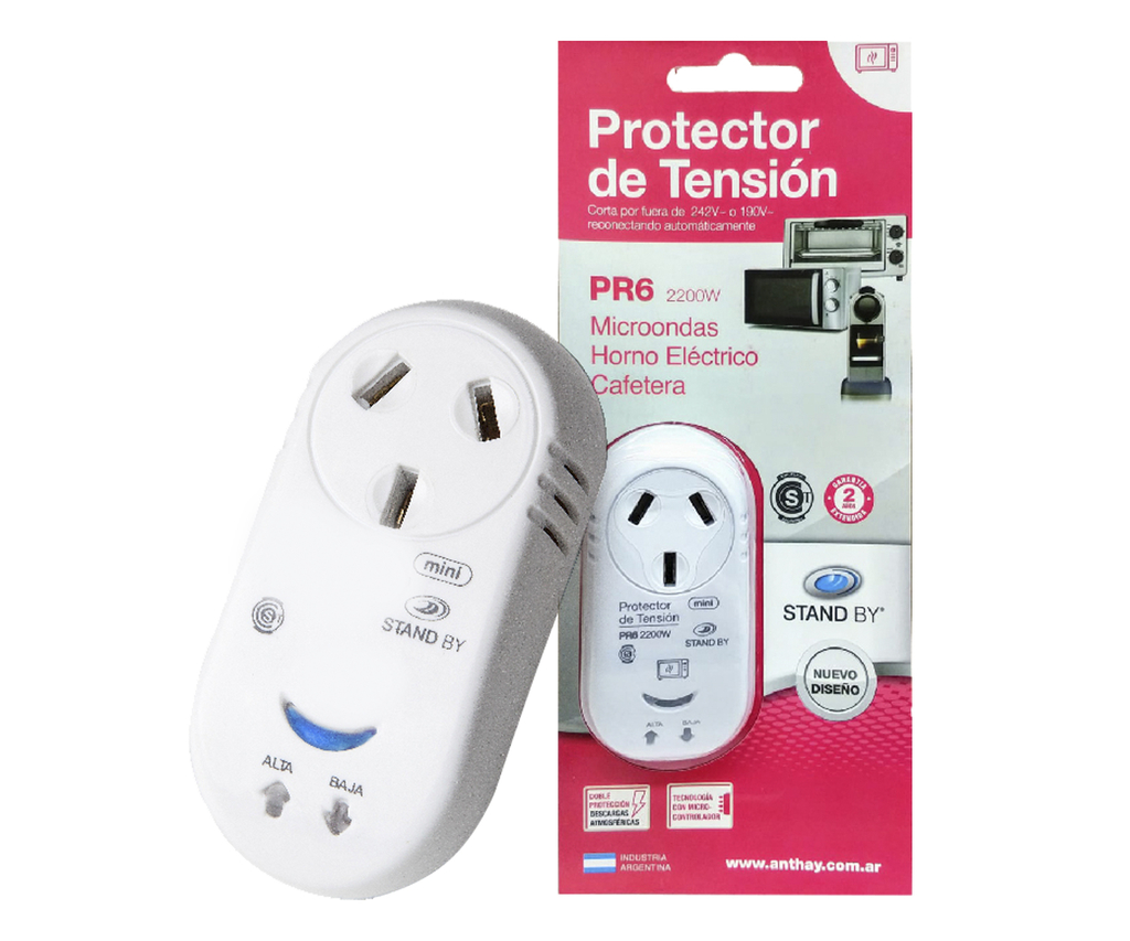 Protector De Tension LIGHT HOUSE PR6MINI (Microondas, Horno Electrico,  Cafetera)