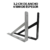 Soporte Estante Travesaño Reforzado 250 x 400 Mm. SC Blanco-Negro - tienda online