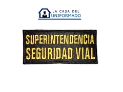 Cartel Bordado Superintendencia de Seguridad Vial Dorado