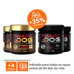 Mega Combo – 2 Shape Dog Premium MAX 250G + 2 Pelo & Dermo 250G Caninos na internet