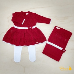 Saída De Maternidade Vestido Atenas - Tricot - loja online
