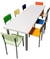 MC-32 - Mesa Coletiva Escolar e Infantil - Tampo Colorido na internet