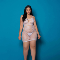 VESTIDO SEM COSTURA RENDADO COM RECORTES – VESTE DO P 36 ATÉ O PLUS SIZE 46 na internet