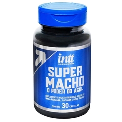 SUPER MACHO - SUPLEMENTO MULTIVITAMÍNICO POTENCIALIZADOR MASCULINO COM PODER DO AZUL - 30 CÁPSULAS