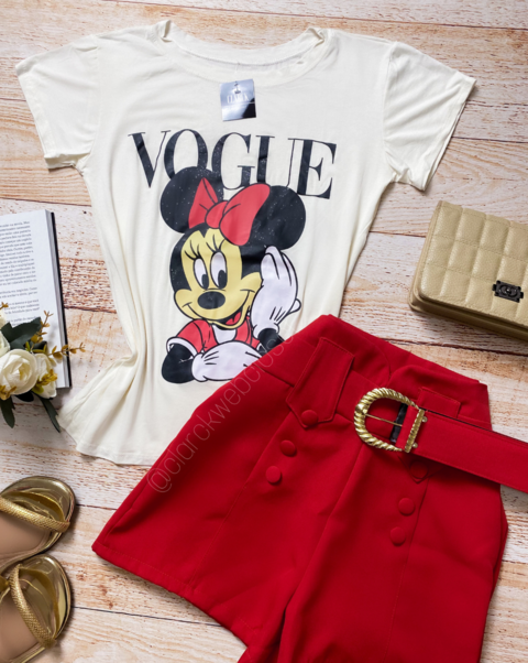 T-SHIRTS FEMININA ALGODÃO PRETO SILK MICKEY AND MINNIE - LOJA de T-SHIRTS