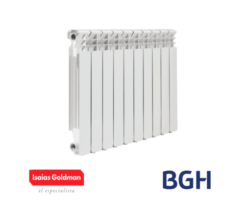 Radiador Bgh 10 Elementos Blancos 500mm Bimetalico