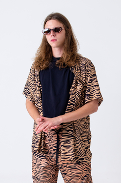 Camisa Approve Animal Print Zebra Laranja - 517858