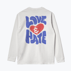 Camiseta Manga Longa Chaze Love and Hate Branca - 518678 - comprar online