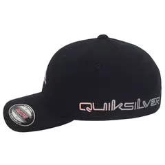 Boné Quiksilver Flexfit Gradient Logo Spray Navy Azul Marinho - 516684 - Style Loja | Skate, surf & streetwear