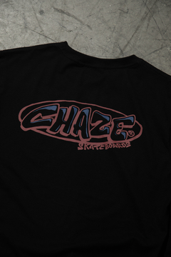 Camiseta Manga Longa Chaze Preta - 518131 - Style Loja | Skate, surf & streetwear