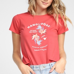 Blusa Baby Look Hang Loose Fish Rosa - comprar online