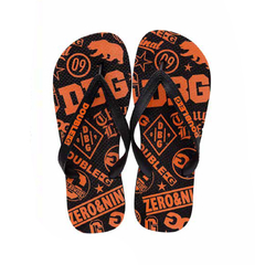 Chinelo Double-G Preto/Laranja - 515898