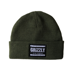 Touca Grizzly Labeled Beanie Verde Militar