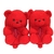 Pantufa Urso de pelúcia feminino chinelos de pelúcia dos desenhos animados bonito urso casa chinelo peludo pele do falso slides mulher peludo flip flop sapatos - Red Warriors - Geek Store