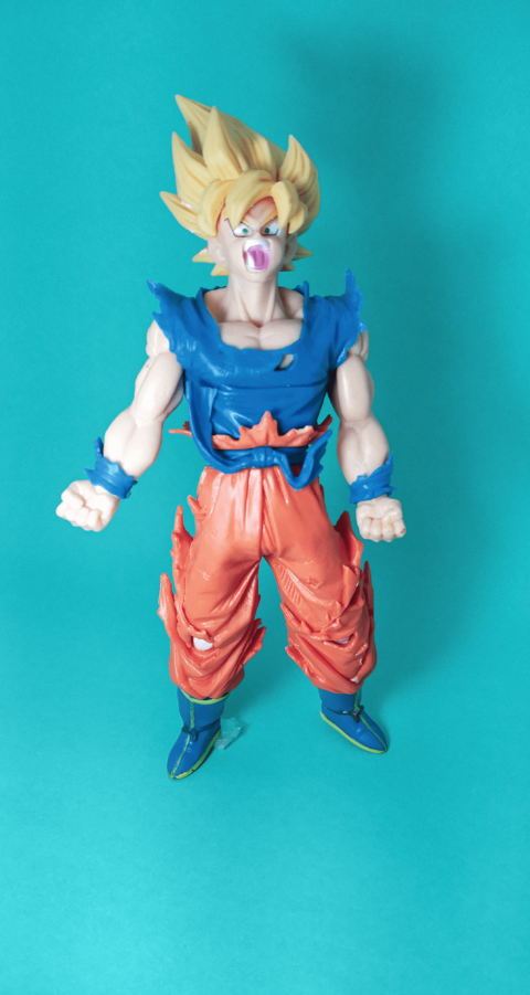 25cm anime dos desenhos animados dragon ball z super saiyan preto