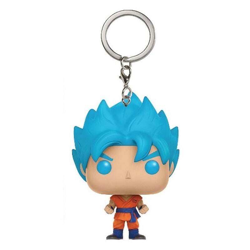 Chaveiro Goku Dragon Ball Z Cabelo Azul