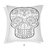 ALMOHADONES 20x20 SUBLIMADOS DIA DE LOS MUERTOS PARA PINTAR - comprar online