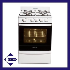 Cocina Volcan 87643 Multigas 55cm 4H Blanca C/luz Y Enc