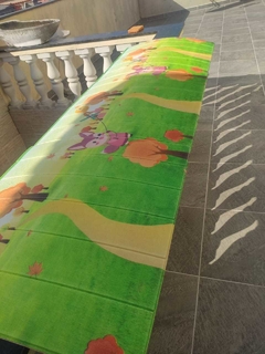 Painel 3D Simulando madeira Desenho infantil - A.F decorações