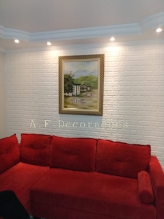 Painel 3D Tijolinho Branco - comprar online