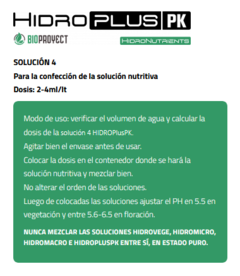 Nutrientes Hidro Pack Bioproyect  1-2-3-4  (x1L) - comprar online