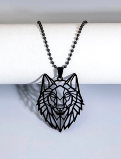 Colar wolf ( em aço inoxidável)