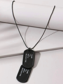 Colar dog tag militar - comprar online