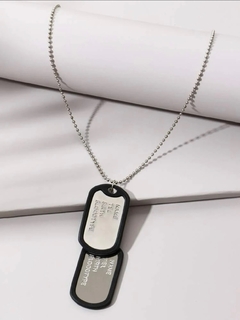 Colar dog tag militar - Mercurio