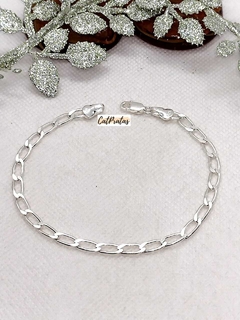 Pulseira Masculina Grumet Elo Longo, Em Prata 925. na internet