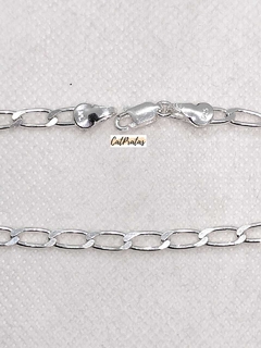 Pulseira Masculina Grumet Elo Longo, Em Prata 925. - comprar online