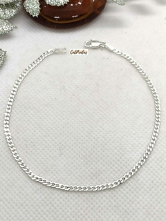 Pulseira Masculina Grumet Fina, Em Prata 925. - comprar online