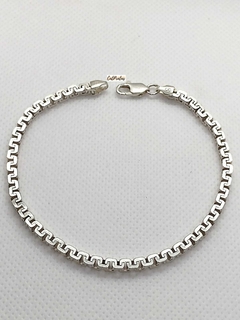 Pulseira Masculina Veneziana Grossa, Em Prata 925. na internet