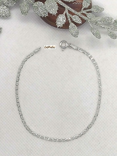 Pulseira Masculina Piastrine Fina, Em Prata 925. na internet