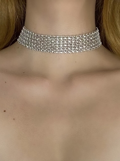 Choker Super Shine Prata