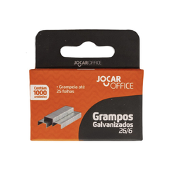 Grampo Galvanizado (prata) 26/6 Jocar Office - comprar online